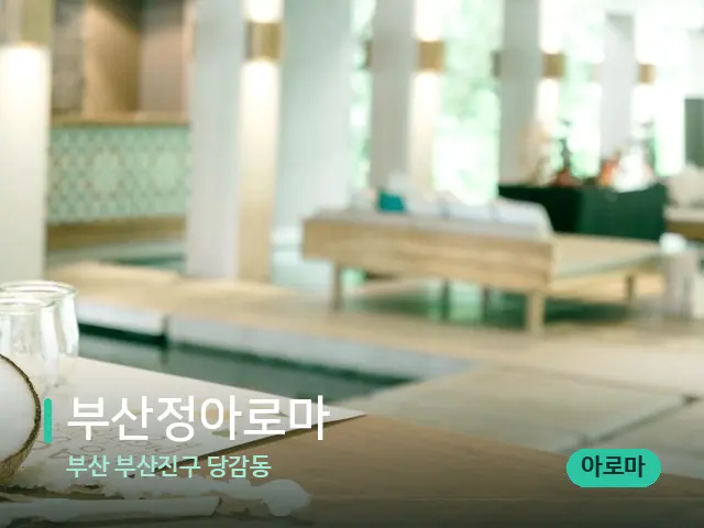 부산 부산진구 당감동 부산정아로마 — 스파 마사지 베드